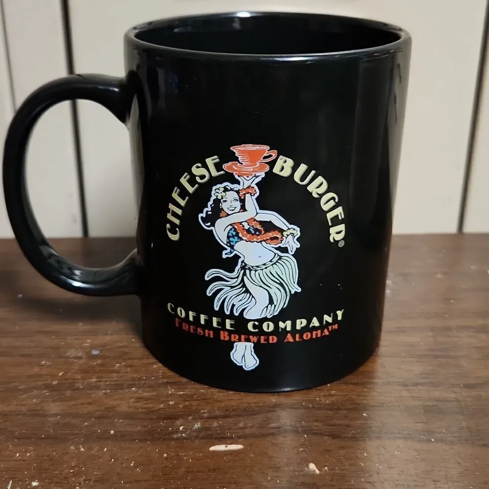 Cheeseburger Coffee Company Aloha Coffee Mug 12 oz. Lahaina Maui